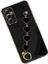 Samsung Galaxy M23 Elegant Charm Case (Kalpli Zincirli Kılıf) Elegant Silicone Cover - Siyah 3