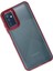 Samsung Galaxy M13 Elegant Clear Case (Şeffaf Kılıf) - Stylish Protective Cover - Kırmızı 3