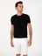 Erkek Siyah Slim Fit Bisiklet Yaka Triko T-Shirt 50313587-VR046 3