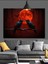 Kırmızı Ay Altında Iki Karga Dekoratif Kanvas - Mdf Ahşap Tablo 3