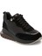 Siyah Deri Kadın Sneaker - K24S1AY67537-A23 1