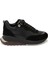Siyah Deri Kadın Sneaker - K24S1AY67537-A23 3