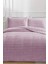 Eterna Peluş Çift Kişilik 230X250 cm Yatak Örtüsü Lila 1