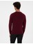 Erkek Mor Slim Fit Bisiklet Yaka Basic Triko Kazak 50315509-VR177 5