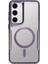 Samsung Galaxy S23 Elegant Venüs Magsafe Kılıf – Slim Transparent Tasarım - Derin Mor 1
