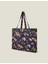 Floral Prınted Shopper Navy 2