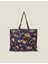Floral Prınted Shopper Navy 5