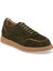 Yeşil Hakiki Süet Deri Erkek Sneaker - E24I1AY56723-J86 1