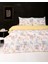 Çiçek Çift Kişilik Lastikli Çarşaf Nevresim Takım 1