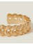 Textured Plaıt Bangle Gold 3