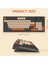 Kablosuz Oyuncu Klavyesi Freewolf M96 2.4g Bt5.0 Çift Bağlantılı Tft LED Ekranlı Reinbow Gaming Oyuncu Klavye 6