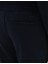 Erkek Lacivert Slim Fit Nervürlü Düz Paça Eşofman Altı 50317659-VR033 6