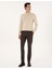 Erkek Koyu Kahverengi Slim Fit Kanvas Pantolon 50317228-VR084 3