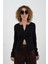 Siyah Fermuar Detaylı Uzun Kollu Bluz 3