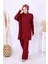 Triko Tunik Pantolon Takım 17035 Bordo 1