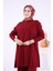 Triko Tunik Pantolon Takım 17035 Bordo 4