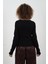Siyah Fermuar Detaylı Uzun Kollu Bluz 6