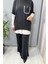 Biye Detaylı Tunik Takım Siyah 26KGSTKM4094 4