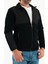 Erkek Siyah Slim Fit Anti-Pilling Tüylenme Yapmayan Tam Fermuar Softshell Garnili Polar Sweatshirt 3