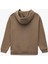 Uzun Kollu Fermuar Detaylı Kapşonlu Sweatshirt 2