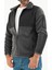 Erkek Füme Slim Fit Anti-Pilling Tüylenme Yapmayan Tam Fermuar Softshell Garnili Polar Sweatshirt 3