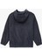 Uzun Kollu Fermuarlı Kapşonlu Polar Sweatshirt 2
