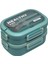 Bento 1650ML Lunchbox Yeni Koleksiyon 2 Katlı 3 Bölmeli Paslanmaz Çelik Sefer Tası Yemek Kutusu 1