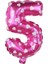 5 Rakam Pembe Renk 16 Inc 40 cm Balon Parti Malzemesi 1