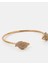 Pave Shell Cuff Gold 1