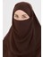 Kadın Şifon Kat Kat Tesettür Şal – Bağlamalı Niqablı Model 5