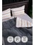 Oso Blanco Sherpa Çift Kişilik Comforter Uyku Seti - Antrasit 6