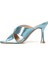 GRANI 4FX Mavi Kadın Topuklu Terlik 11
