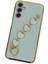 Samsung Galaxy A24 4g Elegant Charm Case (Kalpli Zincirli Kılıf) Elegant Silicone Cover - Su Yeşili 3