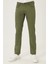 Erkek Haki Kanvas Slim Fit Dar Kesim %100 Pamuk 5 Cep Pantolon 1