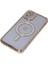 Apple iPhone 11 Kılıf Aurora Luxe Glitter Magsafe Kılıf – Premium Şeffaf Parıltılı Kapak - Gold 3