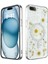 Apple iPhone 7 Bloom Daisy Magsafe Kılıf – Elegant Papatya Desenli, Işıltılı Premium Kapak - Gümüş 2