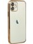 Apple iPhone 11 Crystal Shield Lensli Silikon (Lens Protector / Kamera Koruyucu Kılıf) - Gold 3