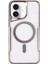 Apple iPhone 16 Plus Elegant Venüs Magsafe Kılıf – Slim Transparent Tasarım - Gümüş 4