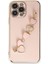 Apple iPhone 14 Pro Elegant Charm Case (Kalpli Zincirli Kılıf) Elegant Silicone Cover - Pudra 5