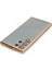 Samsung Galaxy S22 Ultra Crystal Shield Lensli Silikon (Lens Protector / Kamera Koruyucu Kılıf) - Gold 3