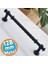 Mobilya Mutfak Dolabı Çekmece Dolap Kapak Kulpu Kulpları Kulbu (128 Mm-12.8 Cm) Mat Siyah Kulp 1