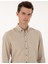 Erkek Bej Slim Fit Uzun Kollu Gömlek 50316751-VR011 2