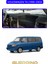 Volkswagen T4 (1990-2003)TORPİDO Koruma Halısı Mavi Kenar 1
