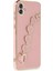 Samsung Galaxy A04E Elegant Charm Case (Kalpli Zincirli Kılıf) Elegant Silicone Cover - Pudra 2