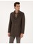Erkek Kahverengi Ex. Slim Fit Kaşe Kaban 50317551-VR029 3
