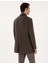 Erkek Kahverengi Ex. Slim Fit Kaşe Kaban 50317551-VR029 5