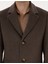 Erkek Kahverengi Ex. Slim Fit Kaşe Kaban 50317551-VR029 7