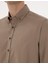 Erkek Vizon Regular Fit Uzun Kollu Gömlek 50316736-VR052 7