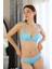 Kadın Destekli Sütyen Takım Mavi 3