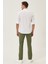 Erkek Haki Kanvas Slim Fit Dar Kesim %100 Pamuk 5 Cep Pantolon 5